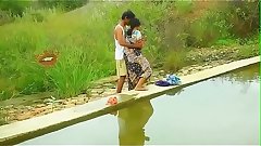 Hot mallu aunty boobs pressing outdoor