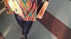 Big Indian aunty ass walking