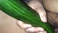 Bollywood Indian desi actress puts 14 inch cucumber up her pussy