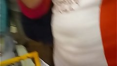 Milf boobs at Shopping mall